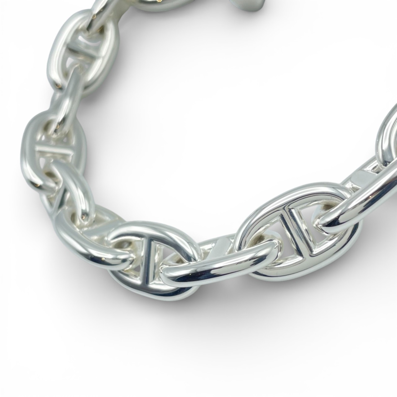 エルメス シェーヌ・ダンクル ブレスレット MM シルバー925 15コマ