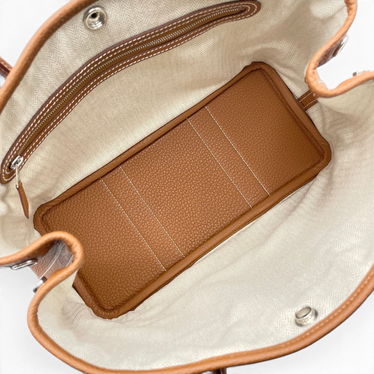エルメス ガーデンパーティ TPM ゴールド ネゴンダ シルバー金具 B刻印