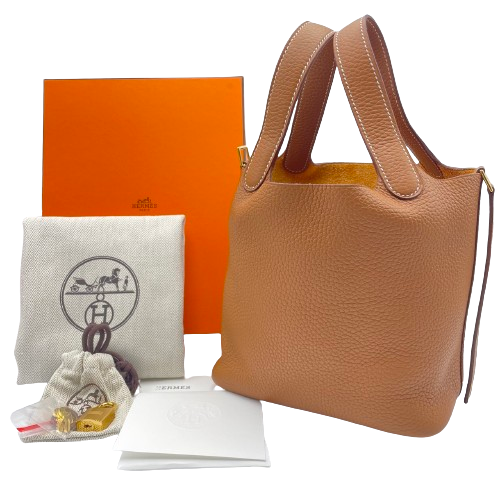 エルメス ピコタンロック PM ゴールド トリヨンクレマンス  ゴールド金具 B刻印