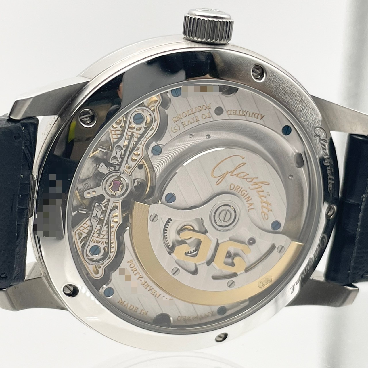 【定価161.7万円！】グラスヒュッテ パノマティックルナ 1-90-02-46-32-61 ブルー 40mm