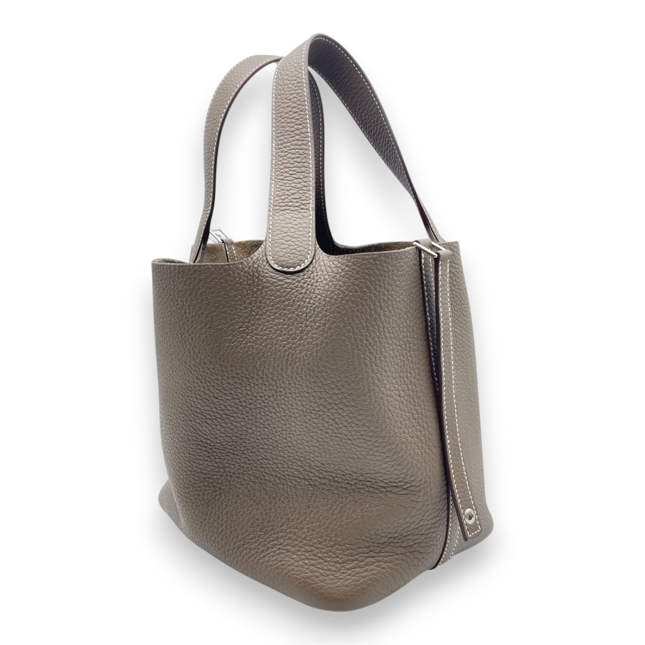 エルメス　ピコタン　PM エトゥープ　シルバー金具　トリヨンクレマンス ピコタン エルメス HERMES ピコタンロック PM 18 ハンドバッグ