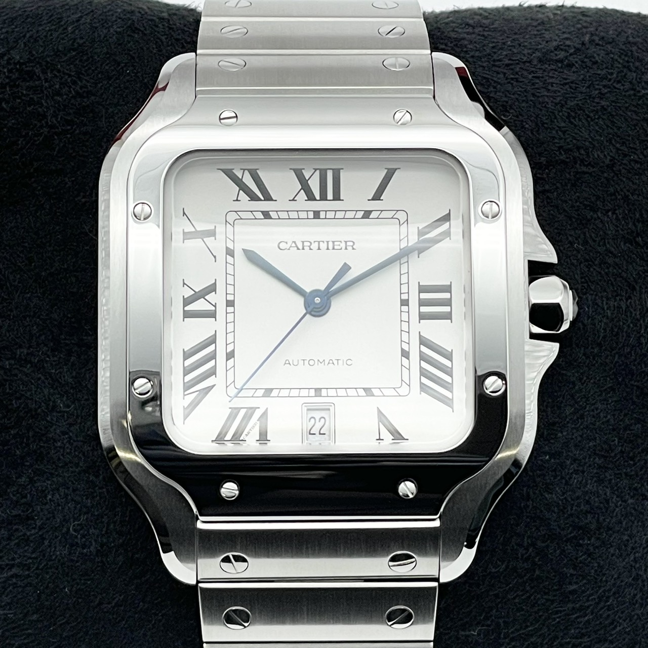 【定価137万円！】カルティエ サントス ドゥ カルティエ ウォッチ WSSA0018 ホワイト LM 39.8mm