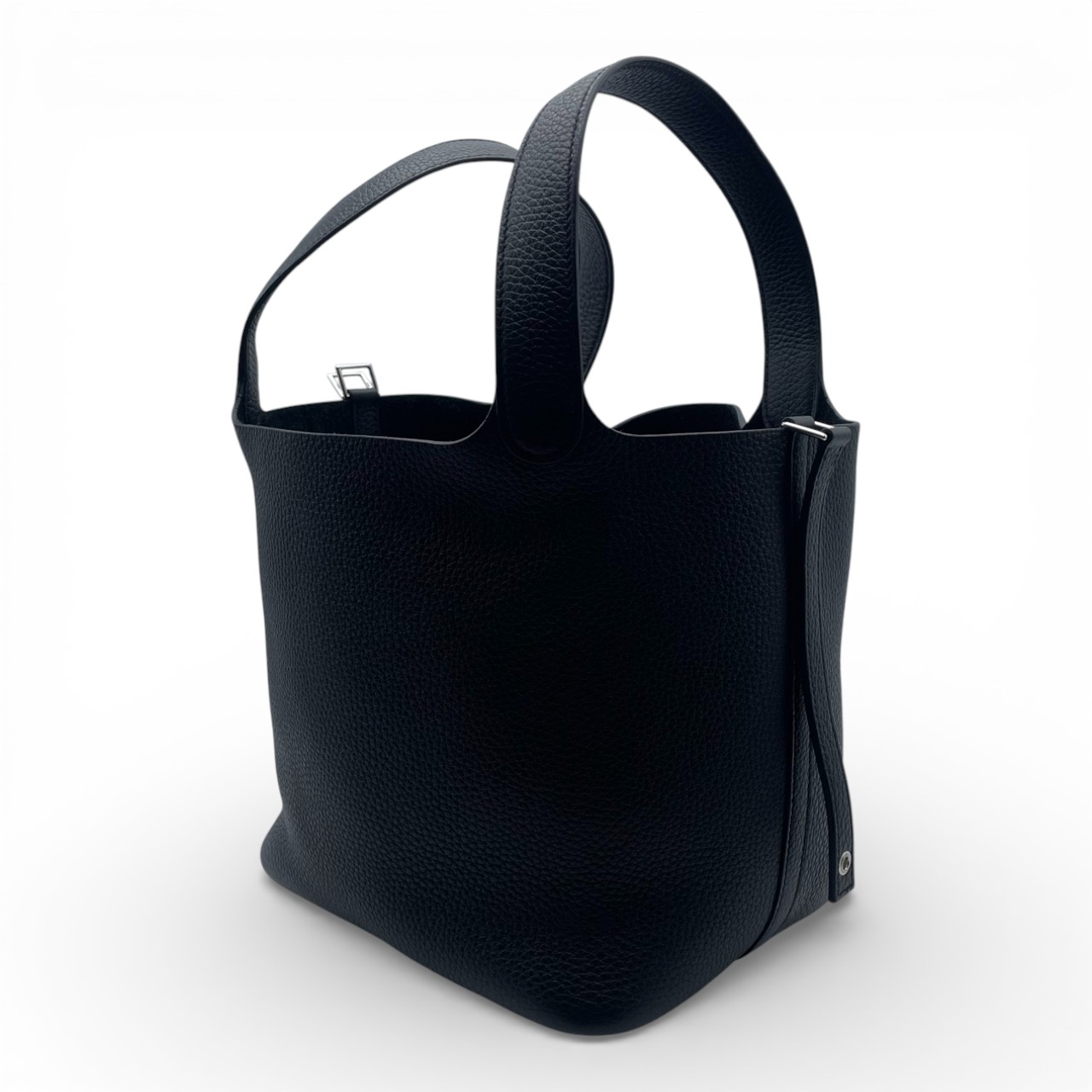 エルメス ピコタンロック MM ノワール トリヨンクレマンス シルバー金具 K刻印