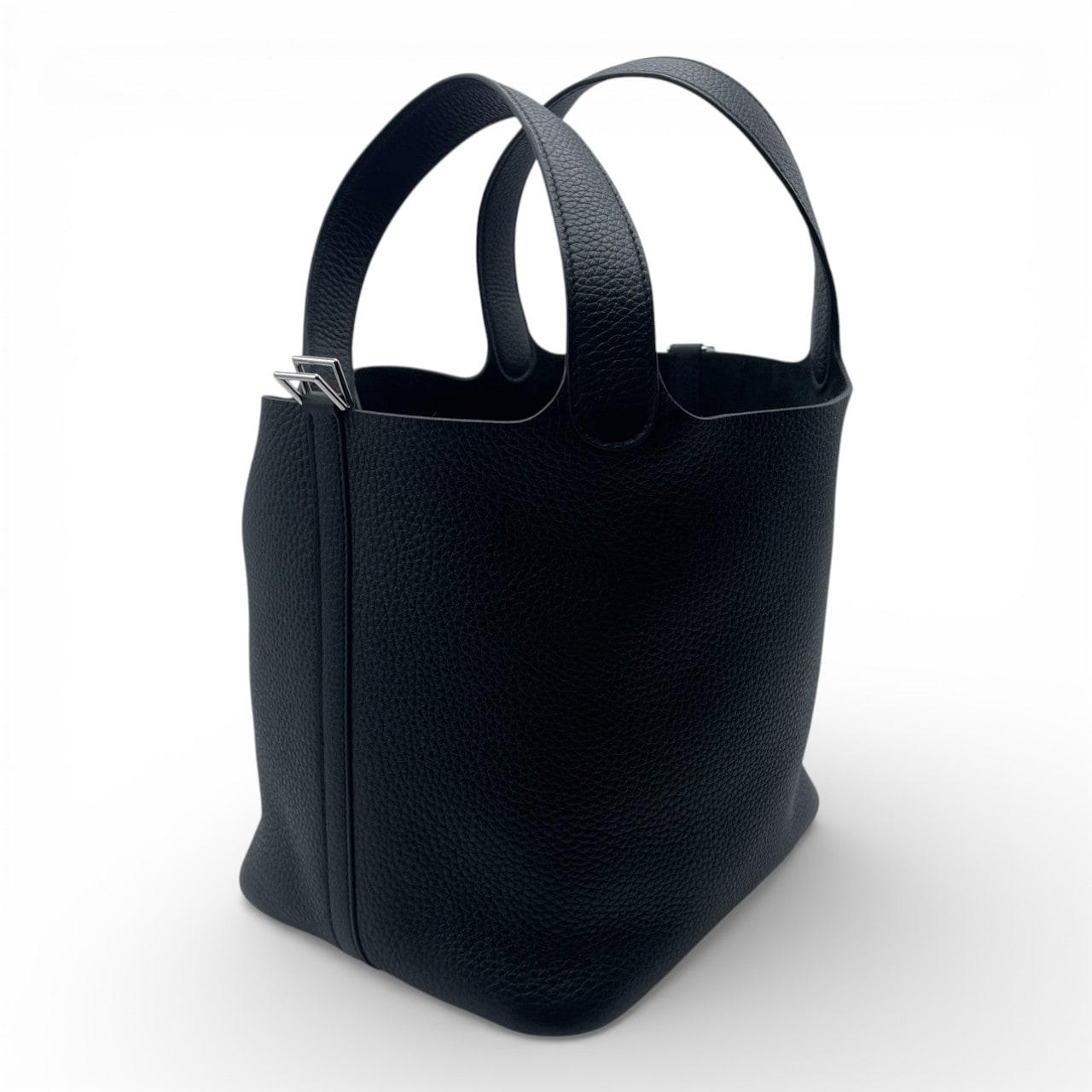 エルメス ピコタンロック MM ノワール トリヨンクレマンス シルバー金具 K刻印