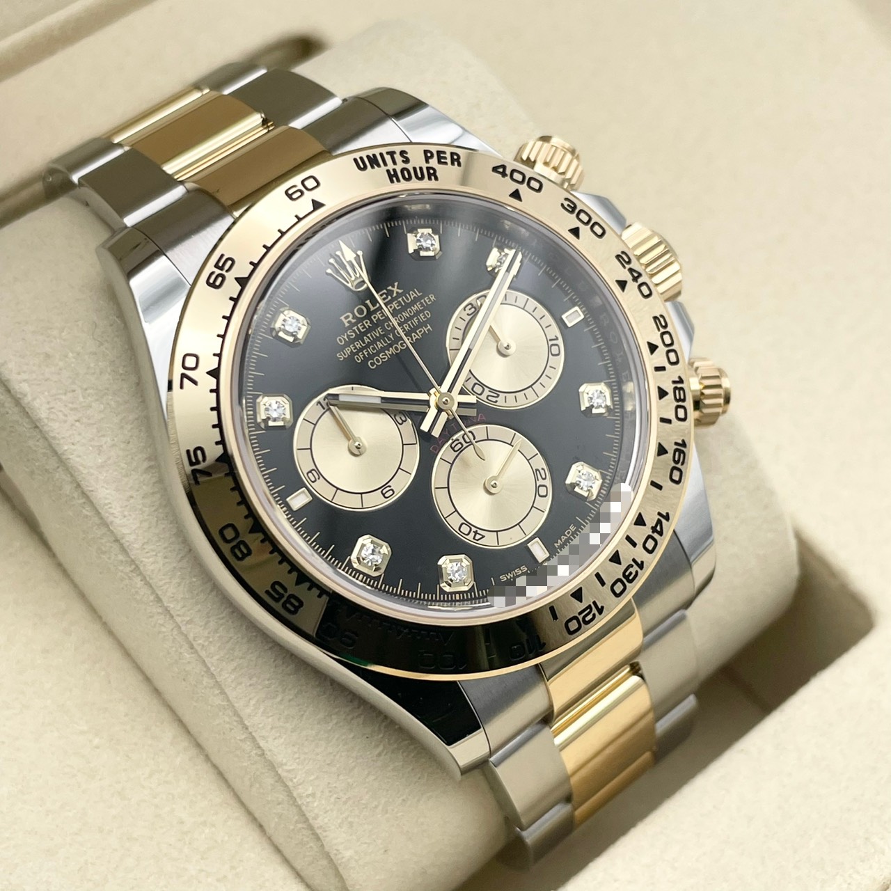 【保証書日付2026年1月！】 ロレックス デイトナ 126503G ブライトブラック＆ゴールデン 8Pダイヤ 40mm