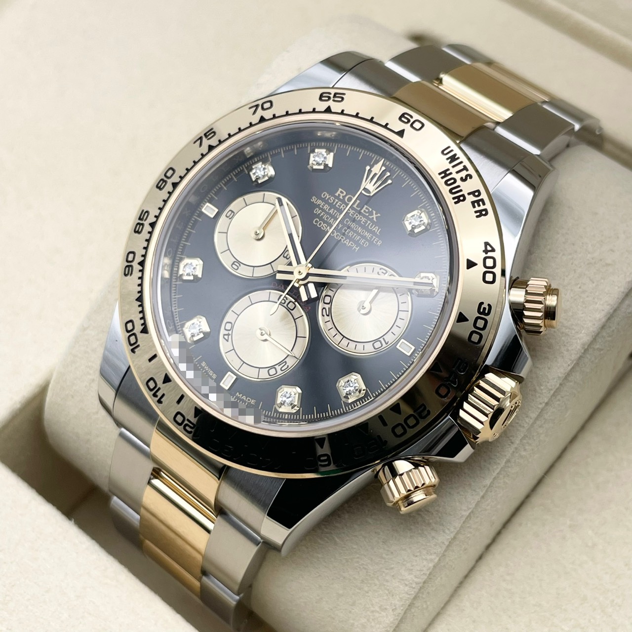 【保証書日付2026年1月！】 ロレックス デイトナ 126503G ブライトブラック＆ゴールデン 8Pダイヤ 40mm