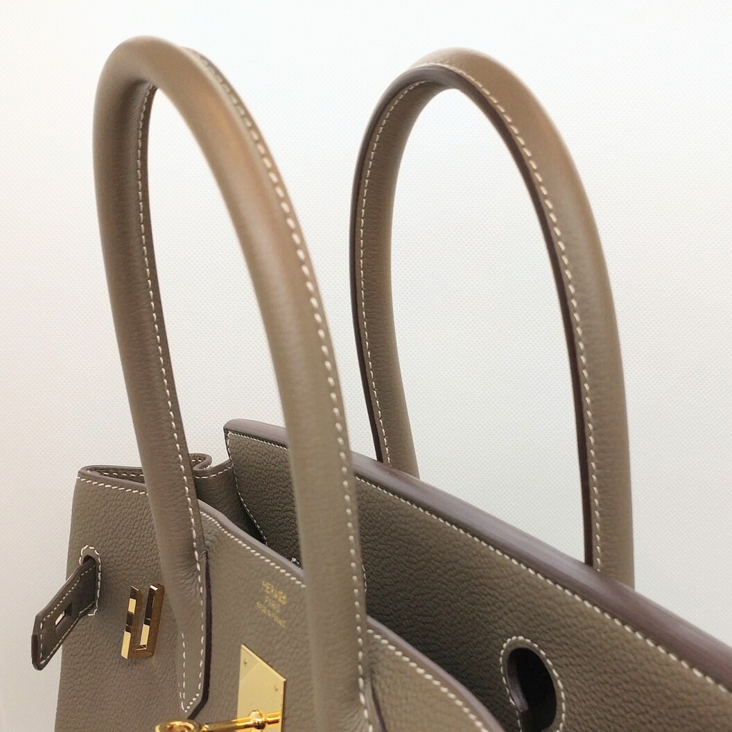 エルメス バーキン30 エトゥープ トゴ ゴールド金具