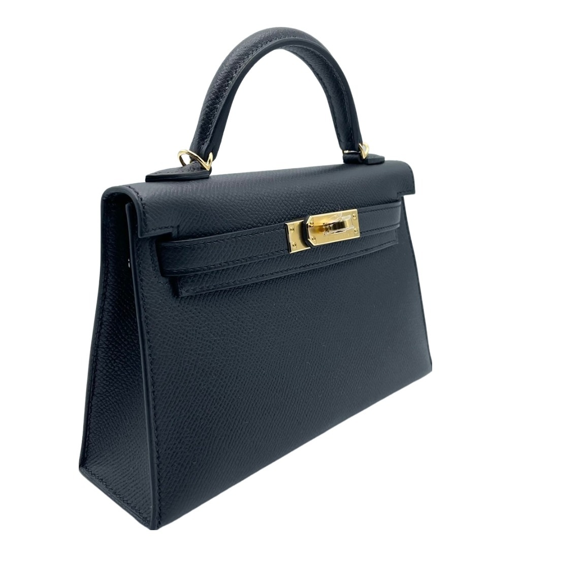 エルメス ミニケリー2 エプソン ブラック ゴールド金具 B刻印