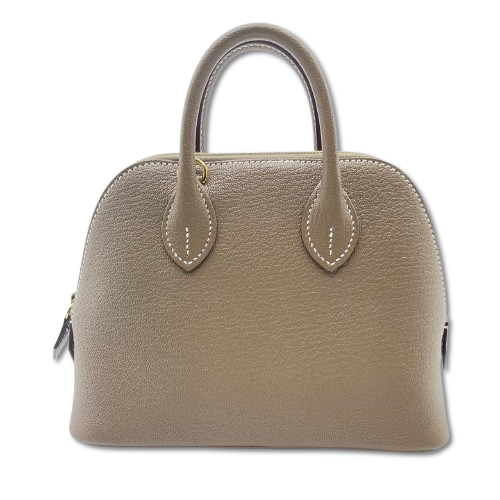 エルメス ボリード1923 ミニ エトゥープ シェーブル ゴールド金具 W刻印