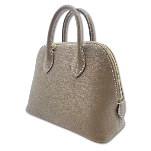 エルメス ボリード1923 ミニ エトゥープ シェーブル ゴールド金具 W刻印