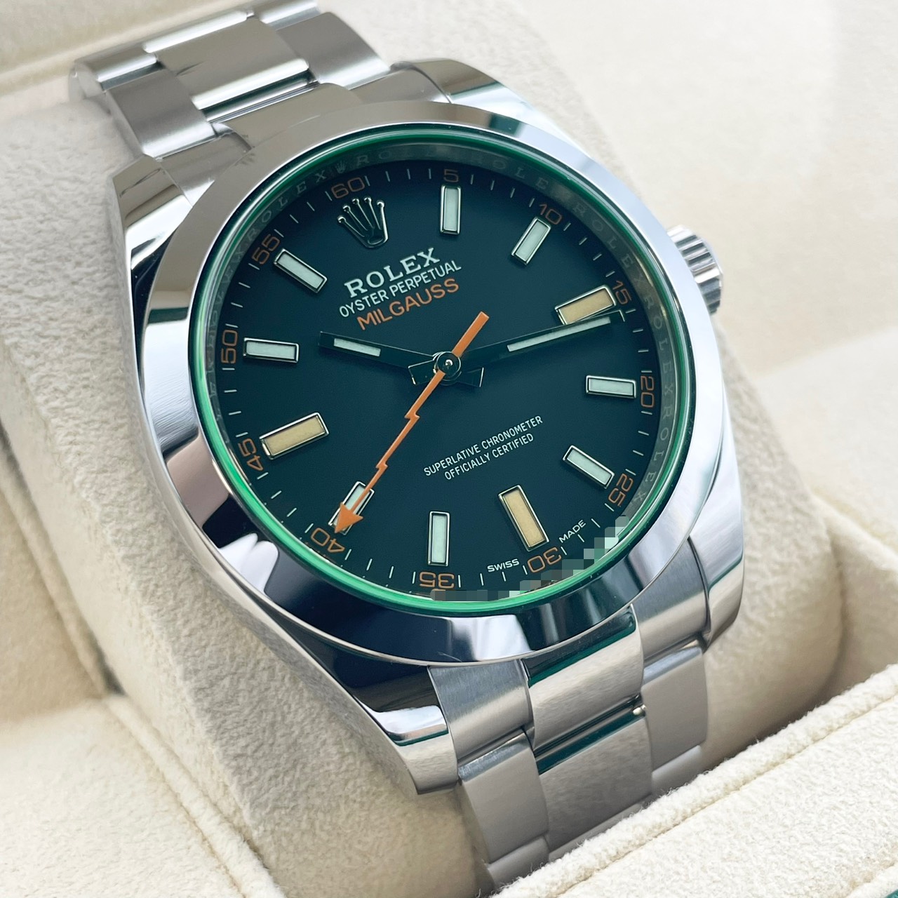 ロレックス ミルガウス 116400GV ブラック 40mm 