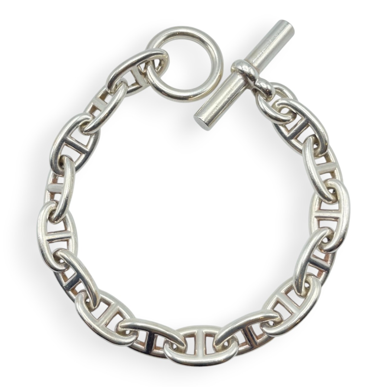 エルメス シルバー　ブレスレット　シェーヌダンクル　GM 15コマ エルメス シェーヌ・ダンクル ブレスレット GM シルバー925 15コマ