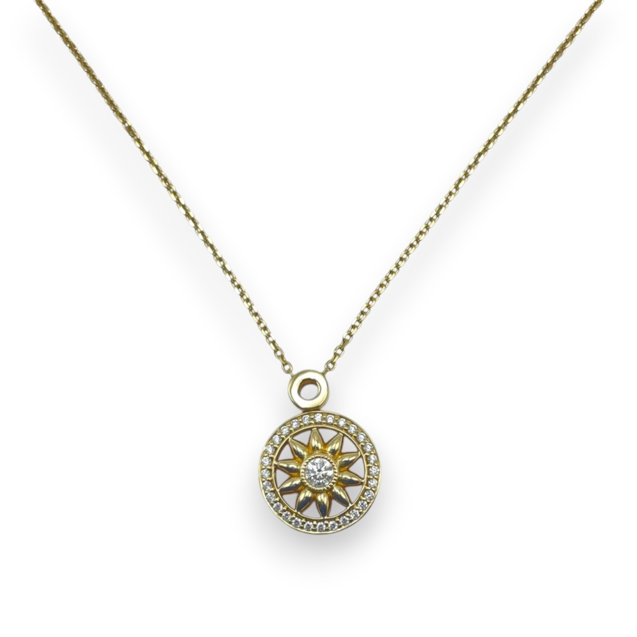 ハリーウィンストン ウィンストン・ゲート・ペンダント PEDYRD1MWG ダイヤモンド イエローゴールド
