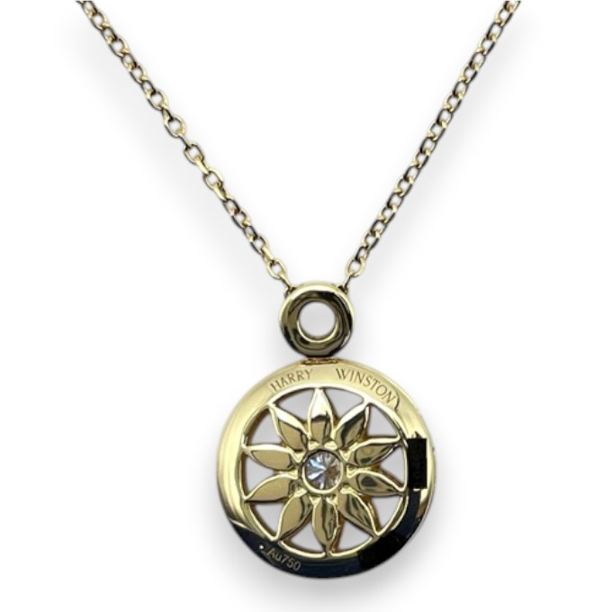 ハリーウィンストン ウィンストン・ゲート・ペンダント PEDYRD1MWG ダイヤモンド イエローゴールド