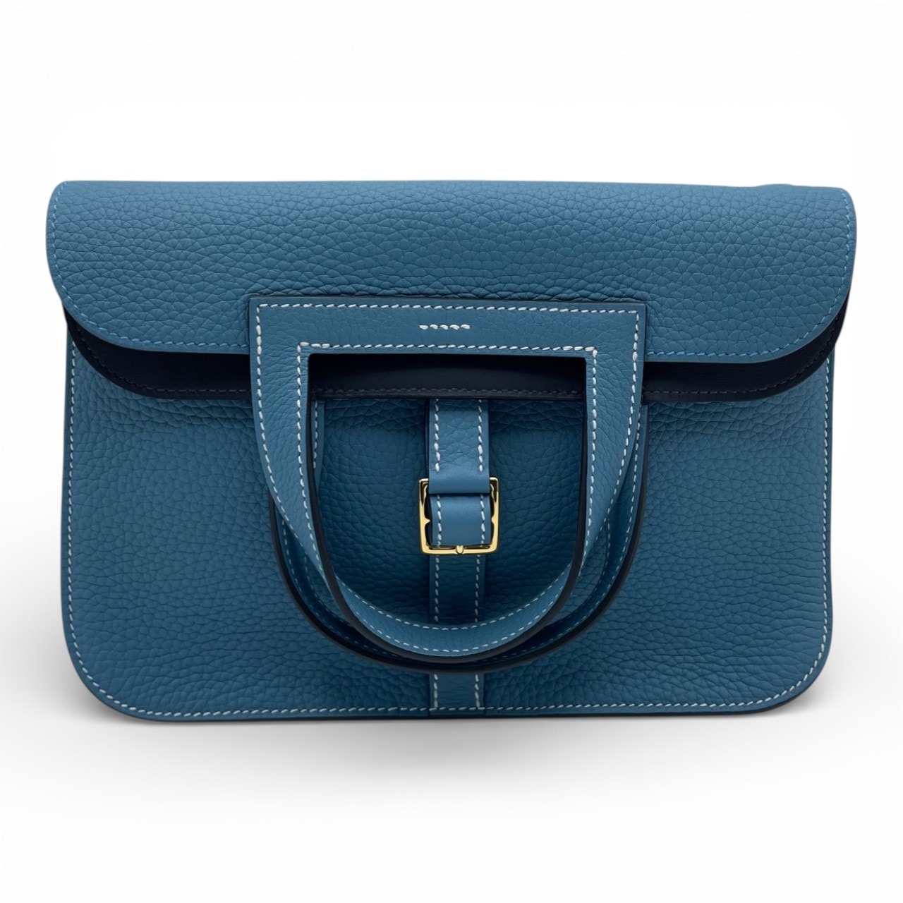 エルメス アルザン 25 ニューブルージーン トリヨンクレマンス ゴールド金具 B刻印