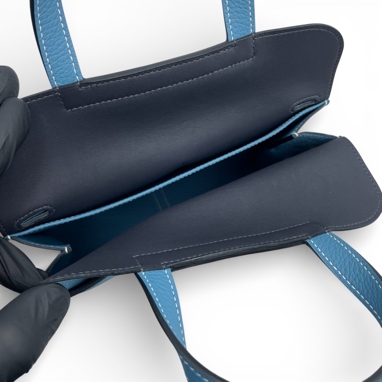 エルメス アルザン 25 ニューブルージーン トリヨンクレマンス ゴールド金具 B刻印