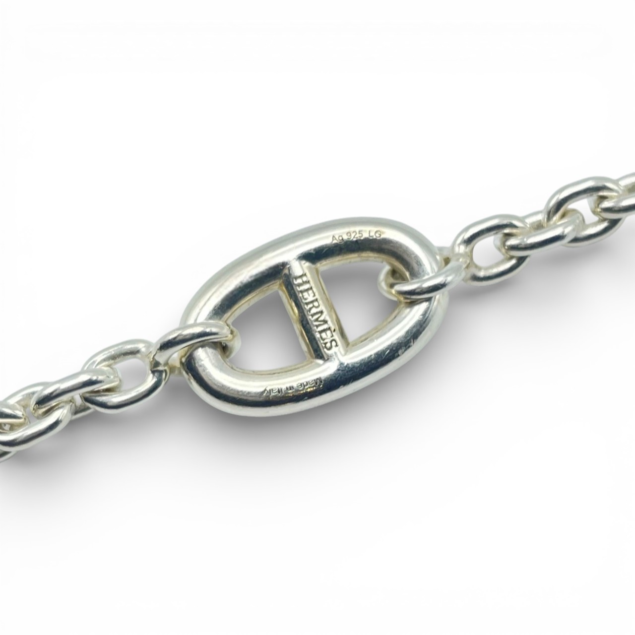 エルメス シェーヌ・ダンクル ファランドール ブレスレット LG シルバー925