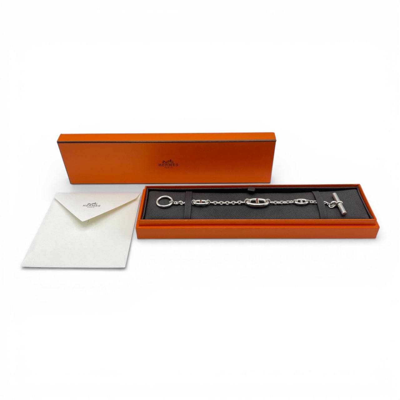 エルメス シェーヌ・ダンクル ファランドール ブレスレット LG シルバー925