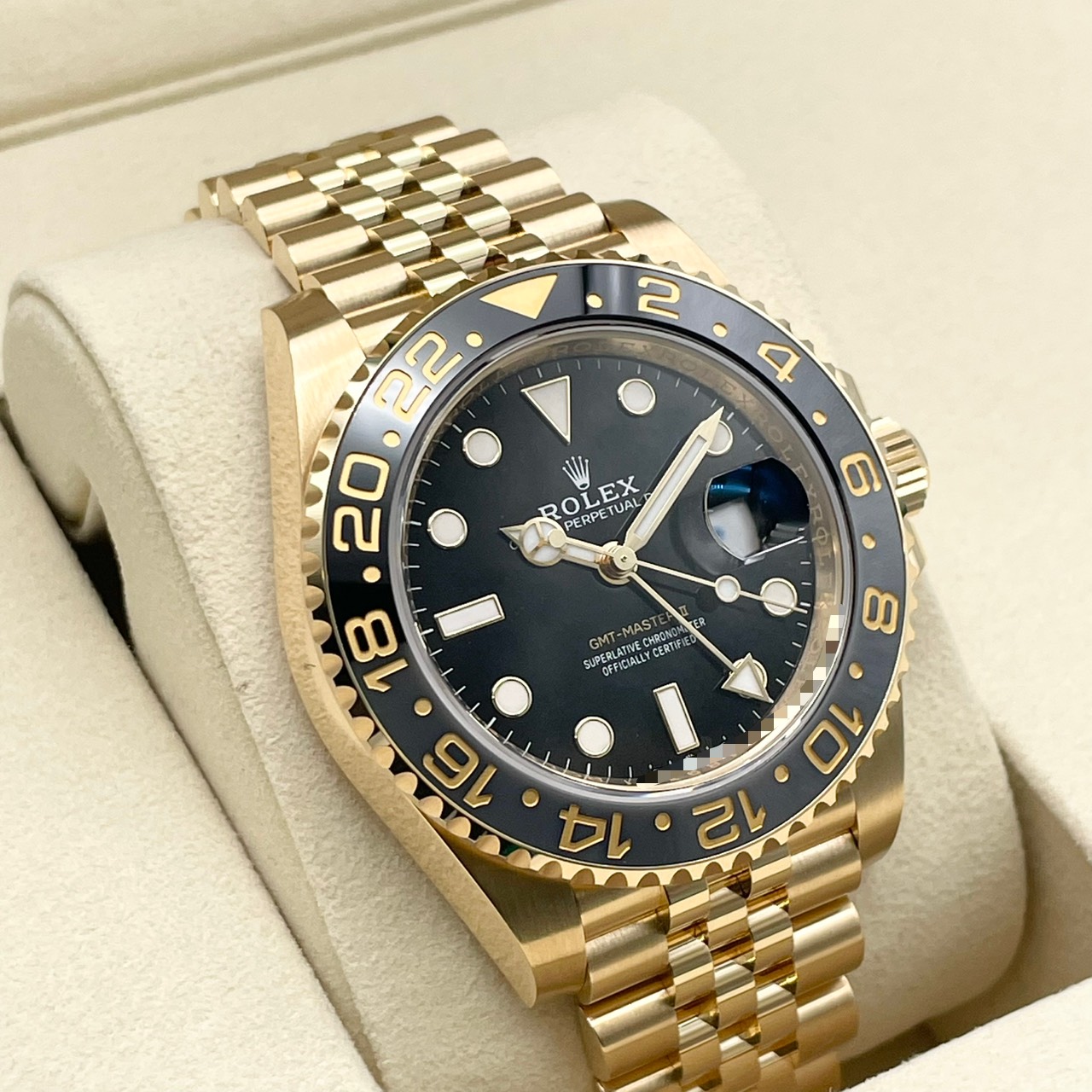 ロレックス GMTマスターII 126718GRNR イエローゴールド ジュビリーブレス ブラック 40mm