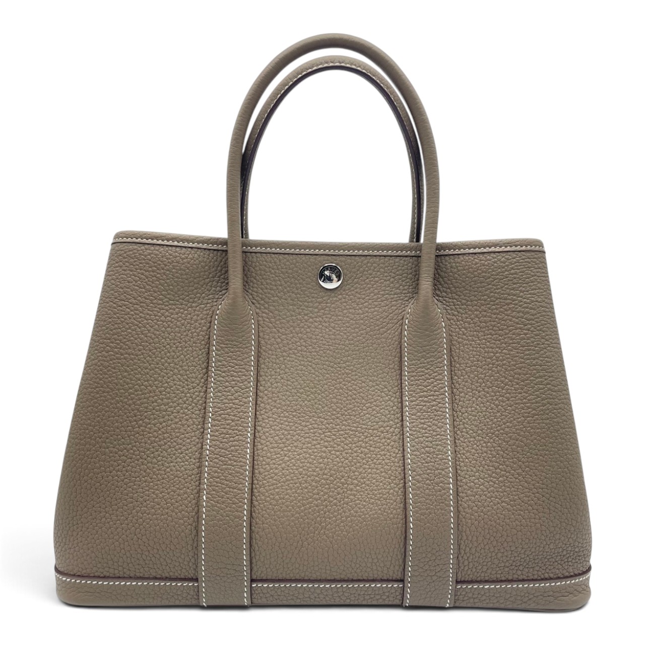 エルメス ガーデンパーティ TPM エトゥープ ネゴンダ シルバー金具 K刻印