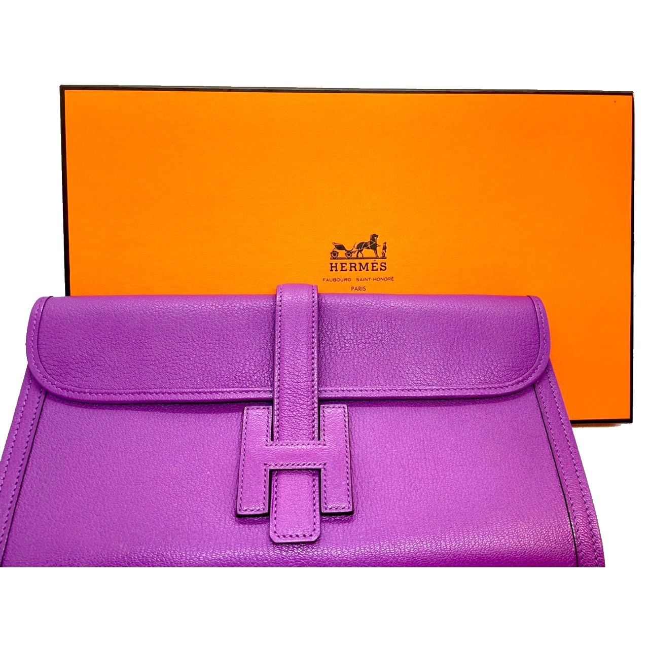 エルメス　クラッチバッグ　28　フューシャピンク