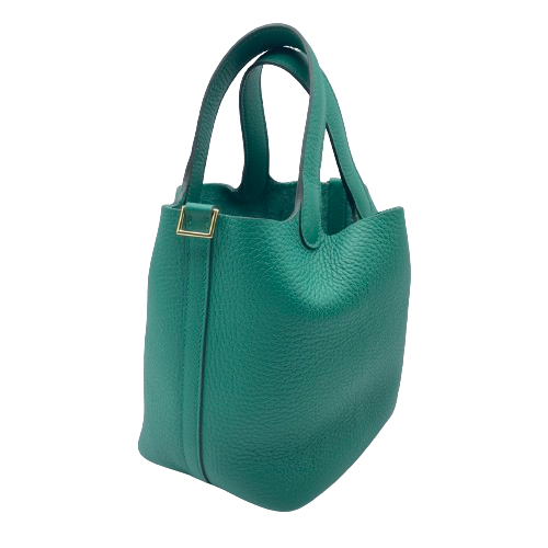 エルメス ピコタンロック PM ヴェールヴェローヌ トリヨンクレマンス ゴールド金具 B刻印