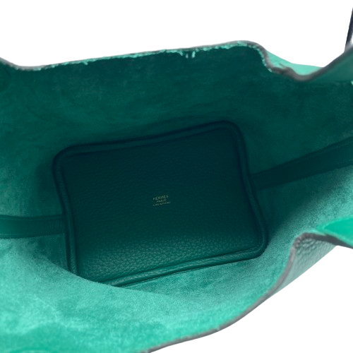 エルメス ピコタンロック PM ヴェールヴェローヌ トリヨンクレマンス ゴールド金具 B刻印