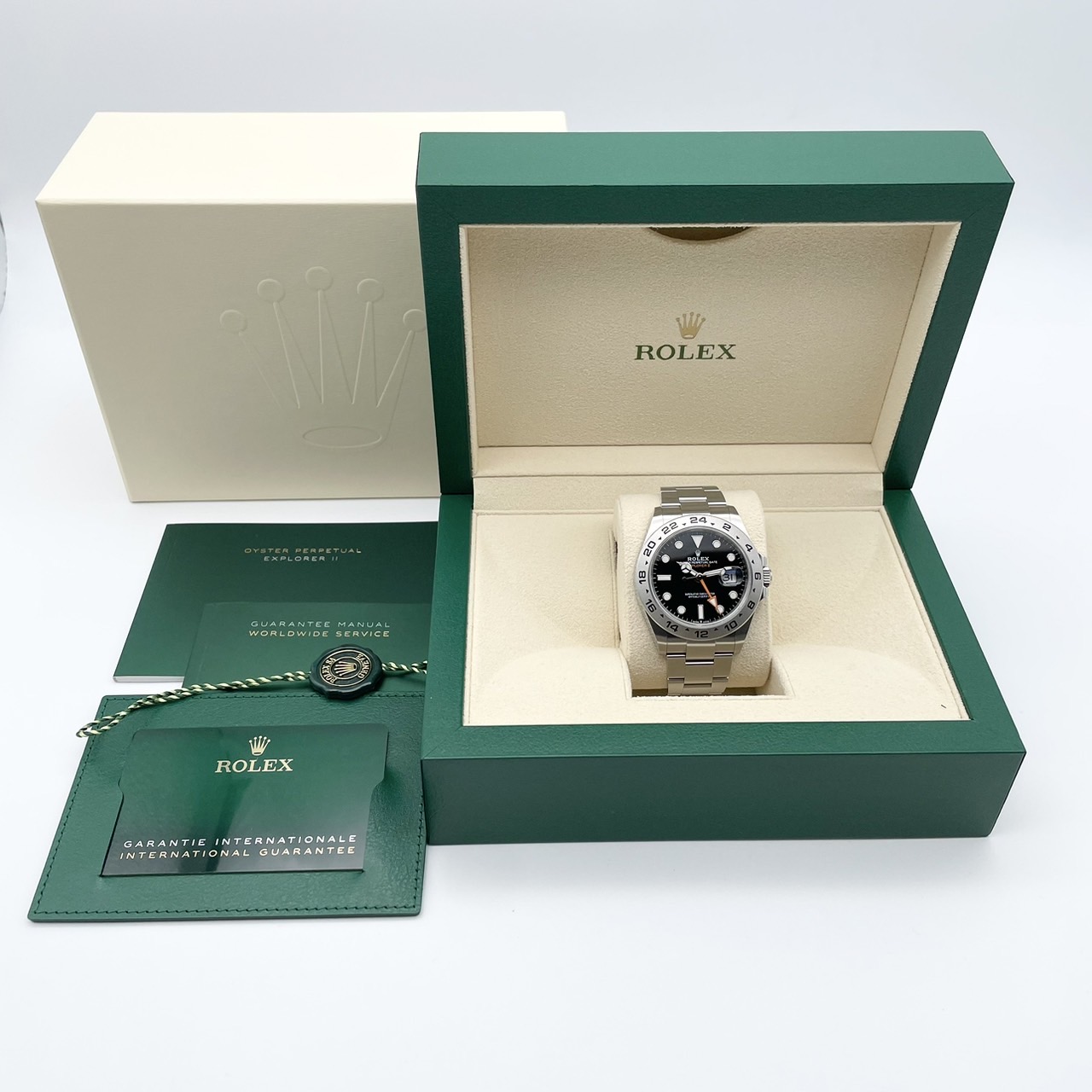 ロレックス エクスプローラーII 226570 オイスターブレスレット ブラック 42mm