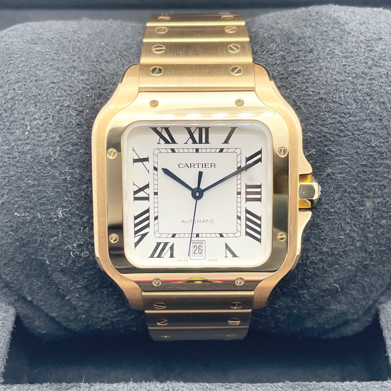 カルティエ サントス ドゥ カルティエ WGSA0029 ホワイト イエロー