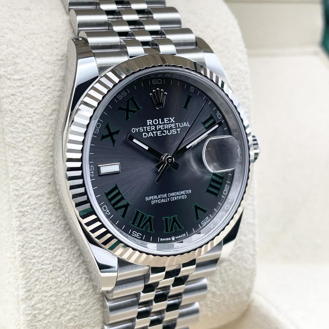 ロレックス デイトジャスト 126234 スレートローマン ジュビリーブレス 36mm