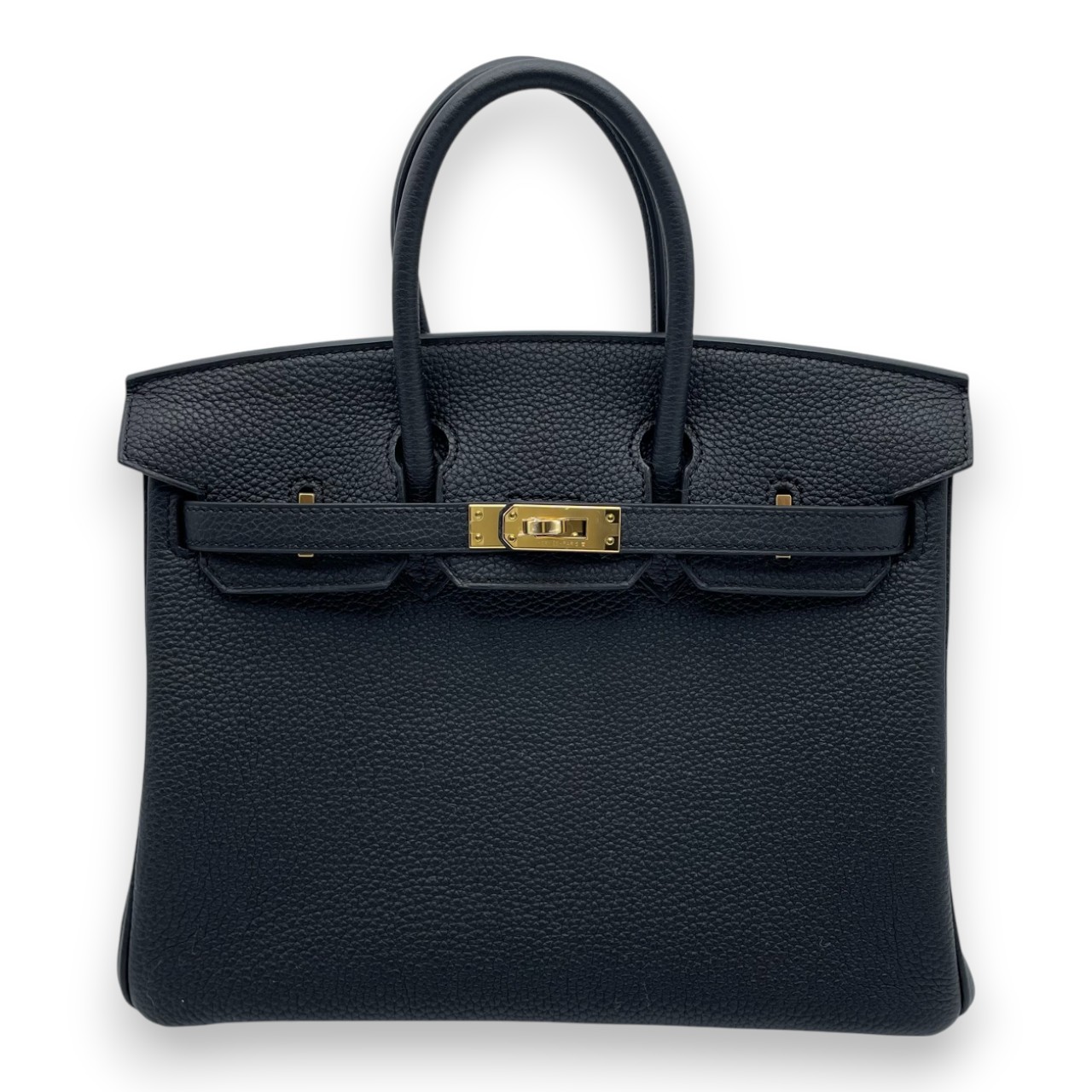 エルメス バーキン 25 ノワール トゴ ゴールド金具 K刻印 - ブランド品