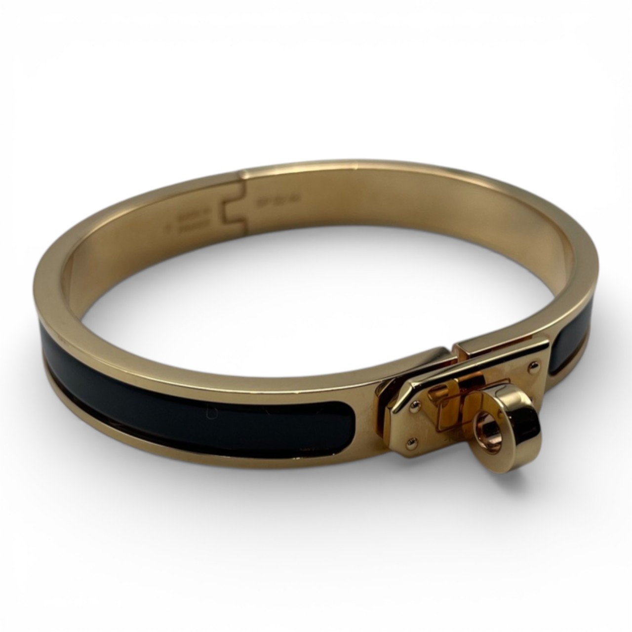 エルメス ミニ・クリック・ケリー ブレスレット PM ノワール イエロー