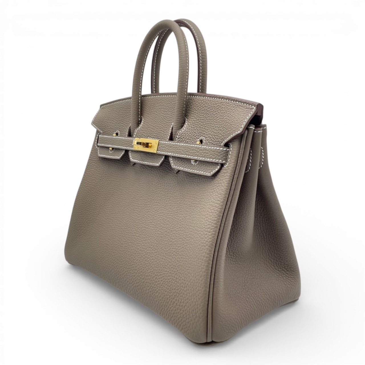 エルメス バーキン 25 エトゥープ トゴ ゴールド金具 K刻印