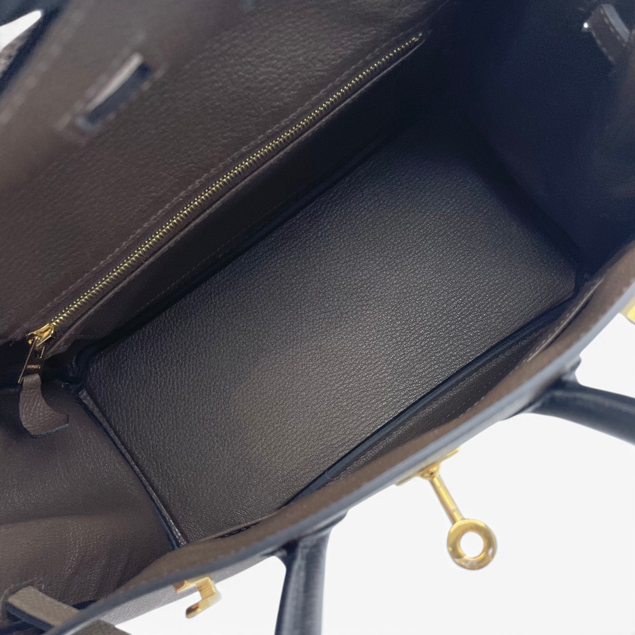 エルメス バーキン 25 トリコロール エコルセ/エトゥープ/ノワール エプソン ゴールド金具 W刻印