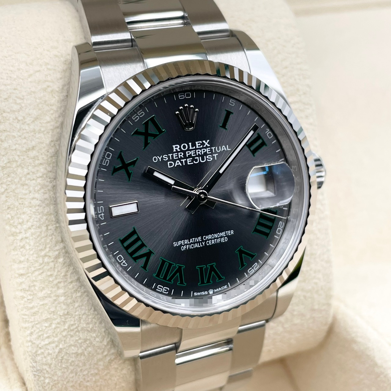 ロレックス デイトジャスト 126234 スレートローマン オイスターブレス 36mm