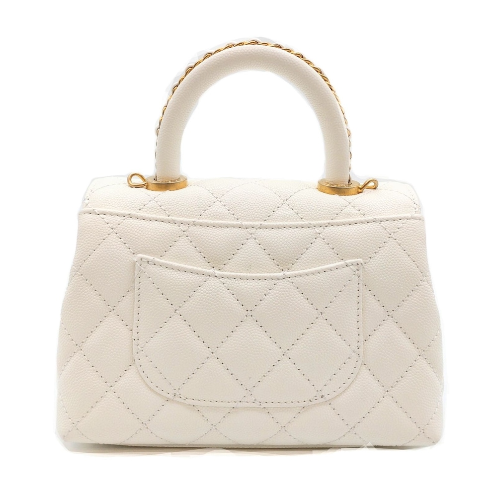 CHANEL シャネル　ココハンドル29 トップハンドル ホワイト シャネル ココハンドル トップハンドル フラップ バッグ