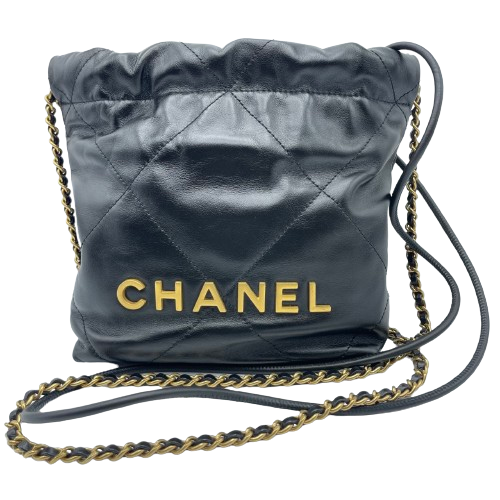 現金特価】シャネル CHANEL22 カーフスキン ブラック - ブランド