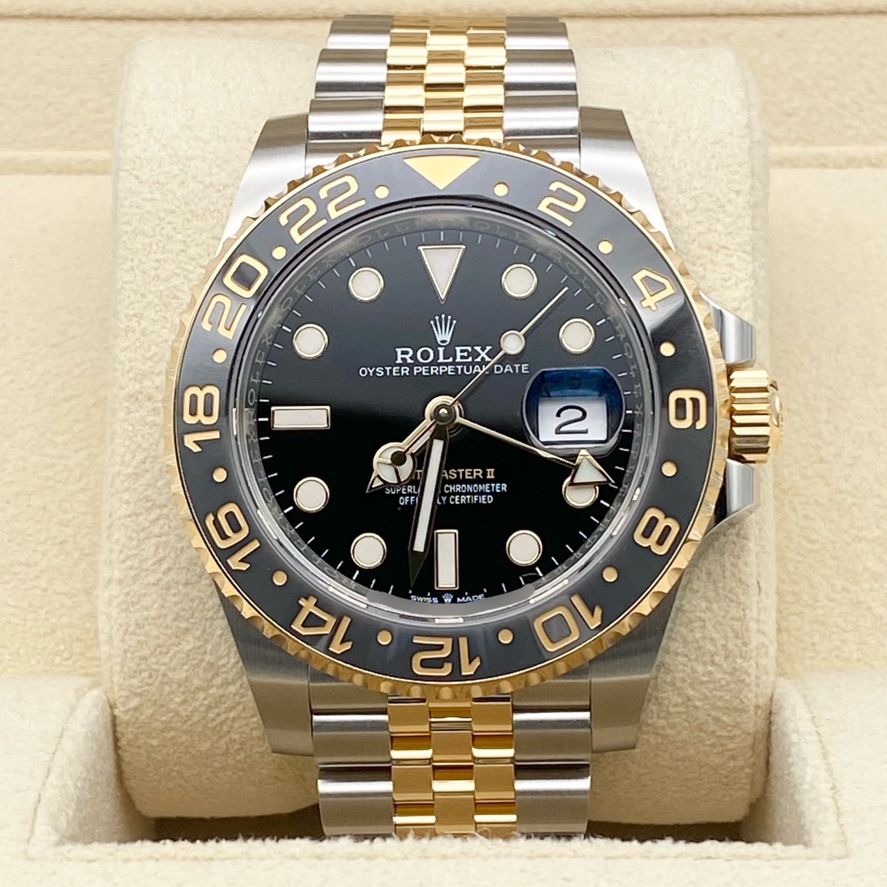 ロレックス GMTマスターII 126713GRNR ブラック 40mm - ブランド品専門