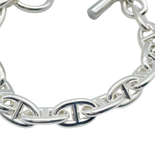 エルメス シェーヌ・ダンクル ブレスレット MM シルバー925 15コマ