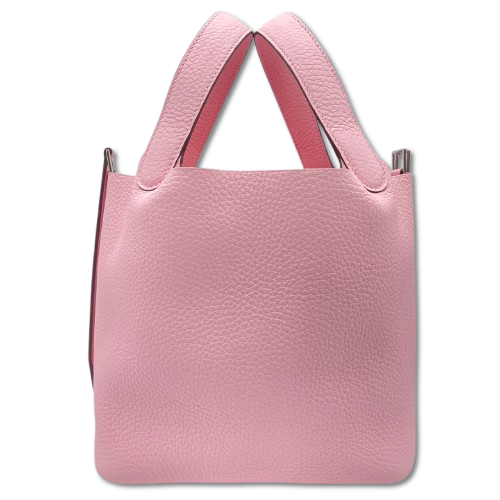 エルメス ピコタンロック PM  ローズサクラ トリヨンクレマンス  シルバー金具 W刻印