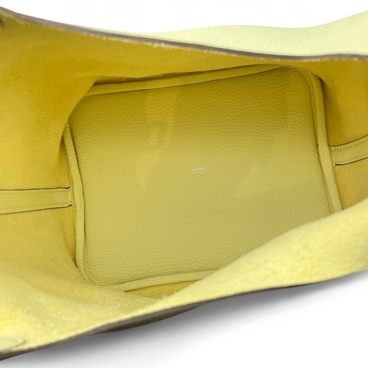 エルメス ピコタンロック MM ジョーヌミルトン トリヨンクレマンス シルバー金具 K刻印