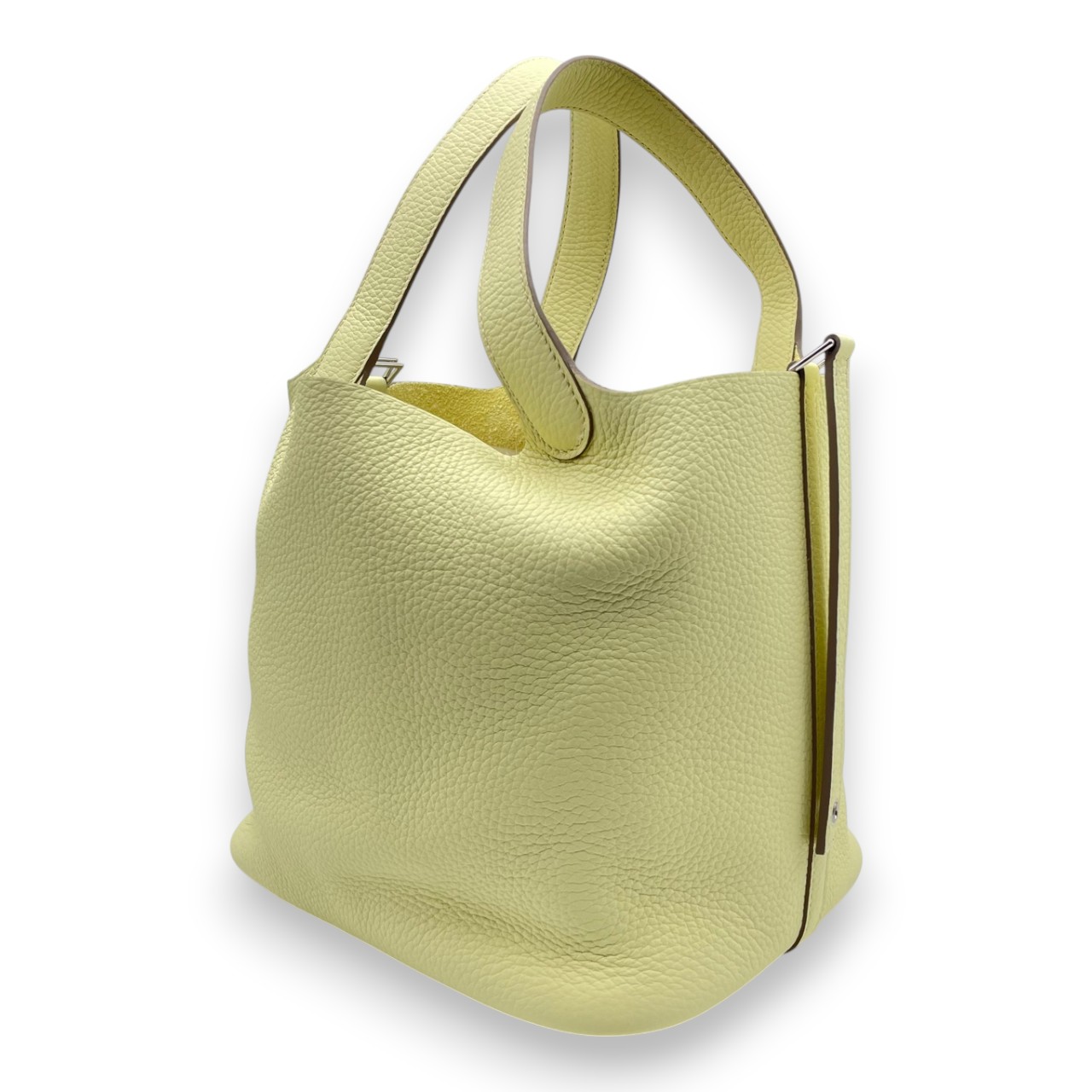 エルメス ピコタンロック MM ジョーヌミルトン トリヨンクレマンス シルバー金具 K刻印