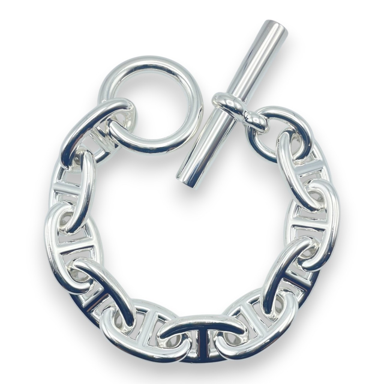 エルメス シェーヌ・ダンクル ブレスレット TGM シルバー925 10コマ