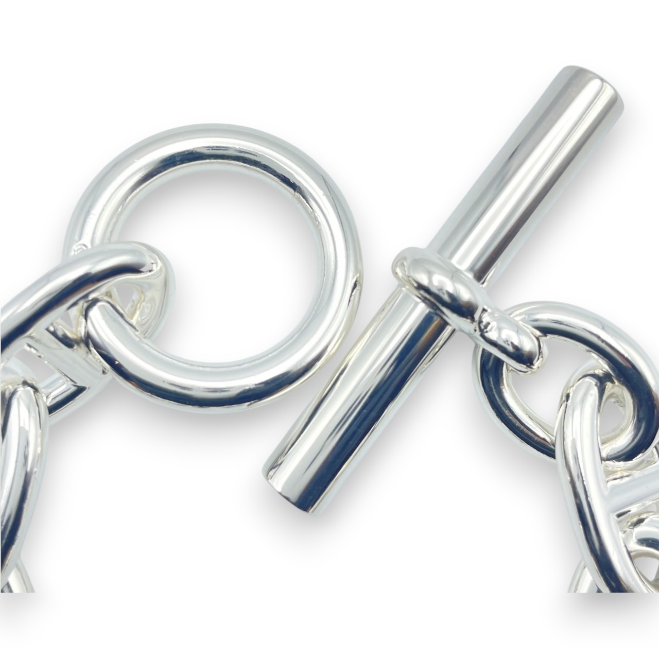 エルメス シェーヌ・ダンクル ブレスレット TGM シルバー925 10コマ