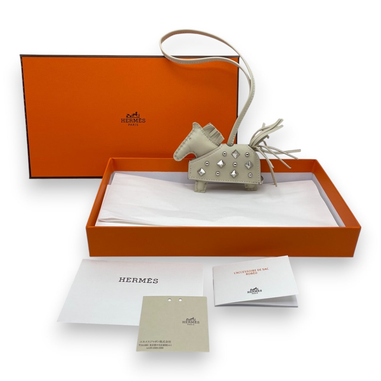 【新作】HERMES エルメス ロデオ・ロベオロックPMチャーム グリ・パンタン 新作】HERMES エルメス ロデオ・ロベオロックPMチャーム グリ・パンタン
