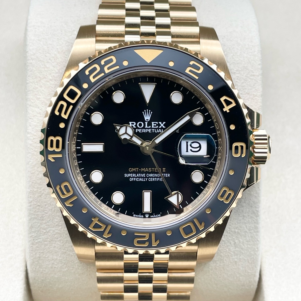 ロレックス GMTマスターII 126718GRNR イエローゴールド ジュビリーブレス ブラック 40mm