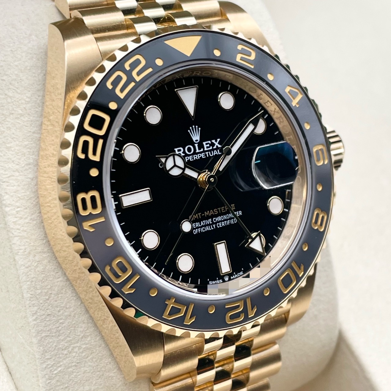 ロレックス GMTマスターII 126718GRNR イエローゴールド ジュビリーブレス ブラック 40mm