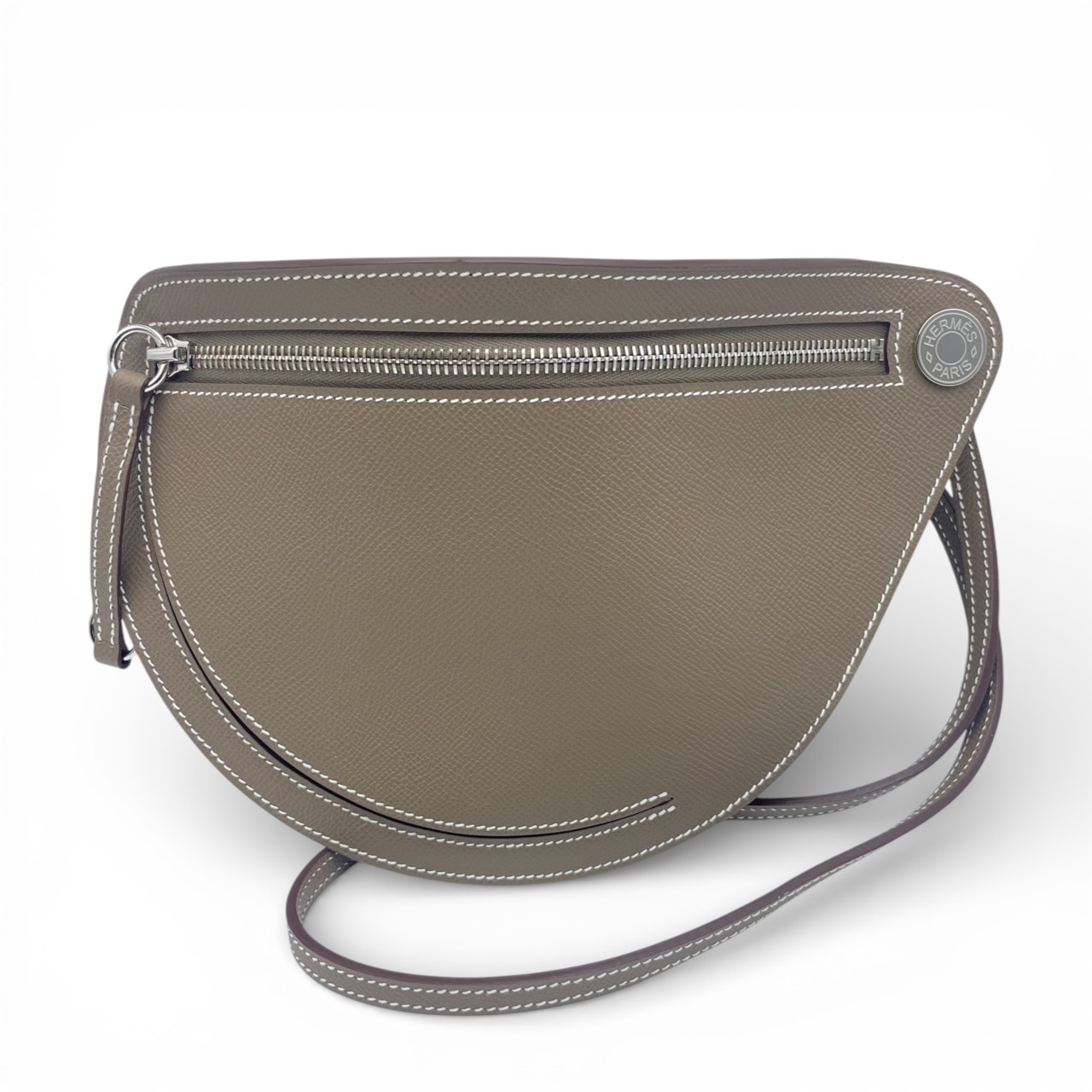 エルメス プティットコース エトゥープ エプソン シルバー金具 W刻印