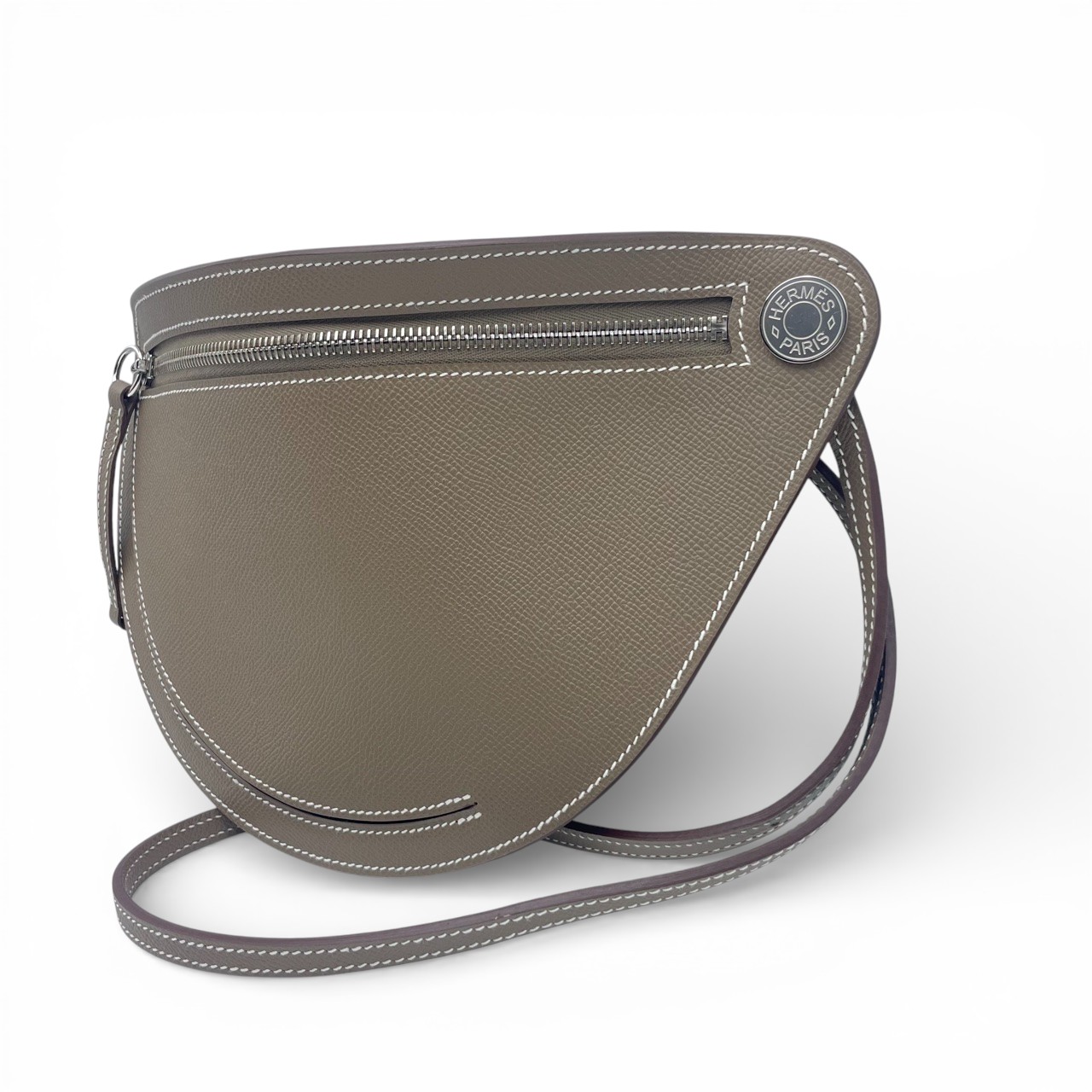 エルメス プティットコース エトゥープ エプソン シルバー金具 W刻印