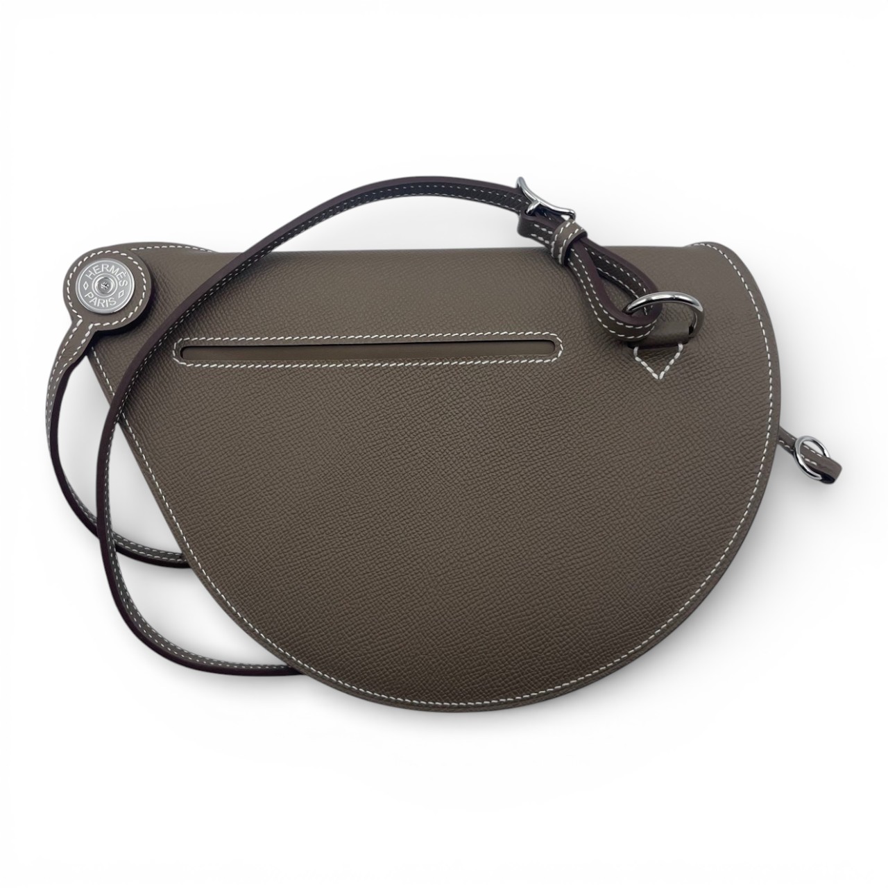 エルメス プティットコース エトゥープ エプソン シルバー金具 W刻印